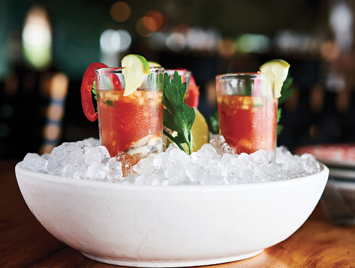 Mezcal Oyster Shooter