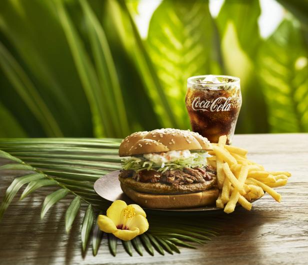 Hawaiian BBQ Pork Burger