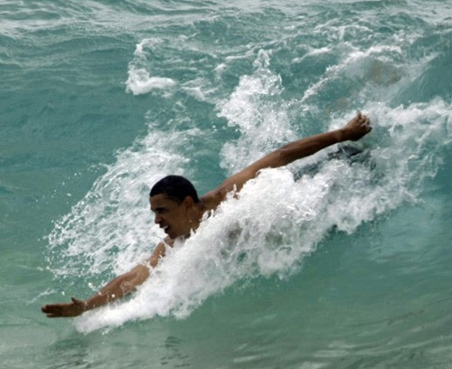 ObamaBodysurfing