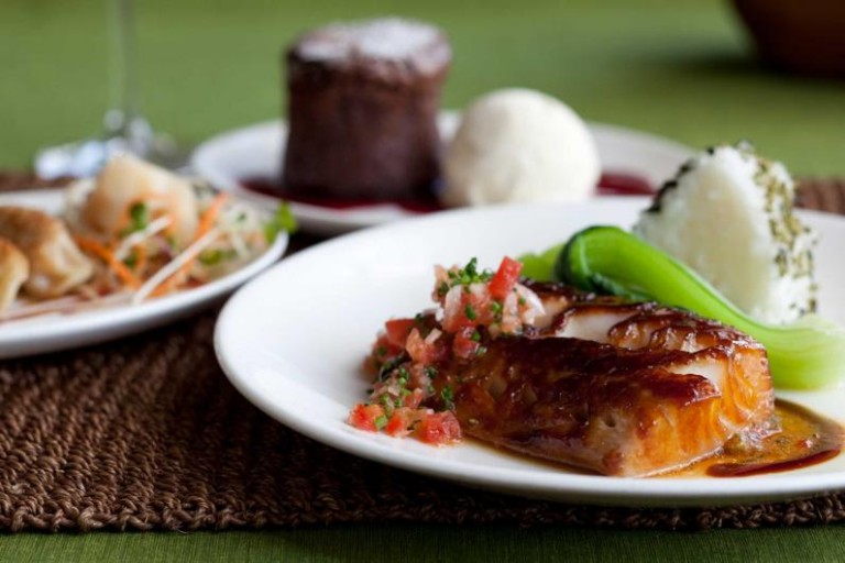 misoyaki-butterfish-(lobster-potsticker---souffle-in-background)