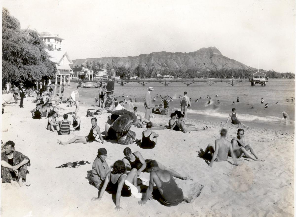 waikiki beach old