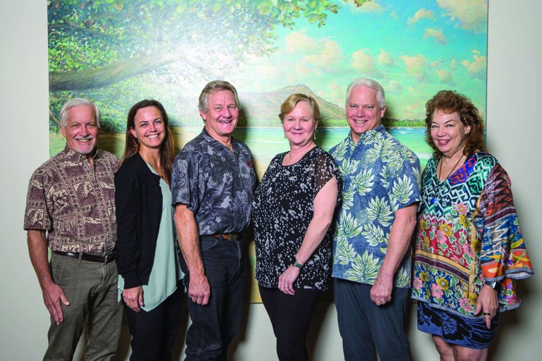 Atherton Family Foundation’s current board of directors: (from left to right) Paul F. Morgan, Juliette K. Sheehan, Herbert M. “Tim” Richards, III, Patricia R. Giles, Frederick W. Rohlfing, III, Robin S. Midkiff.