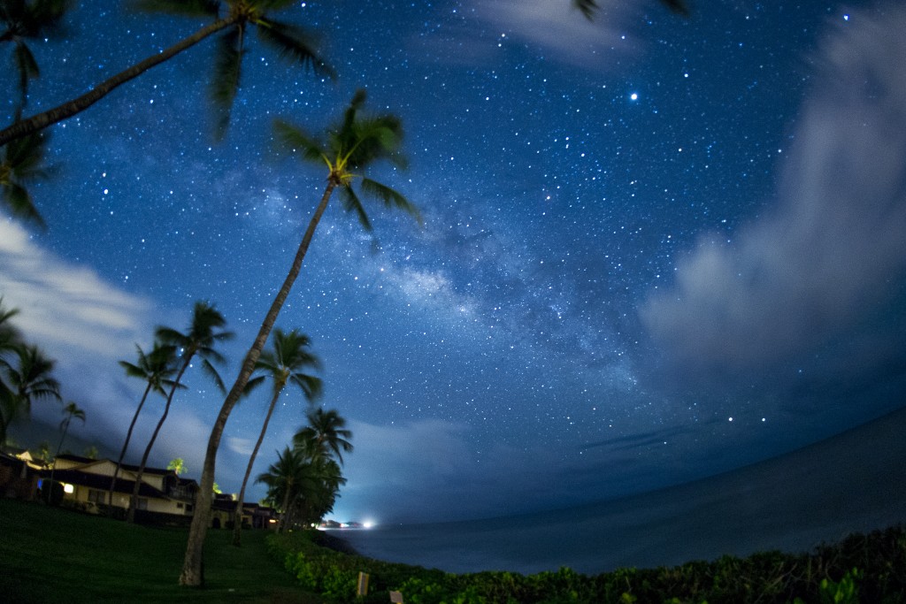 Milky Way And Planet Jupiter Over The Pacific Ocean