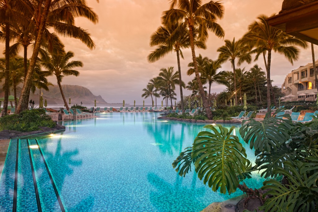 Luxurious Hawaiian 5 Star Resort.