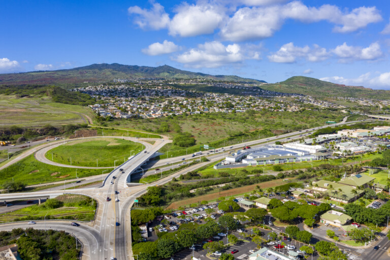 West Oahu Community Of Makakilo Over Kapolei And The H 1 Freeway