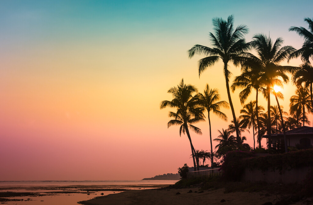 Tropical Island Sunset