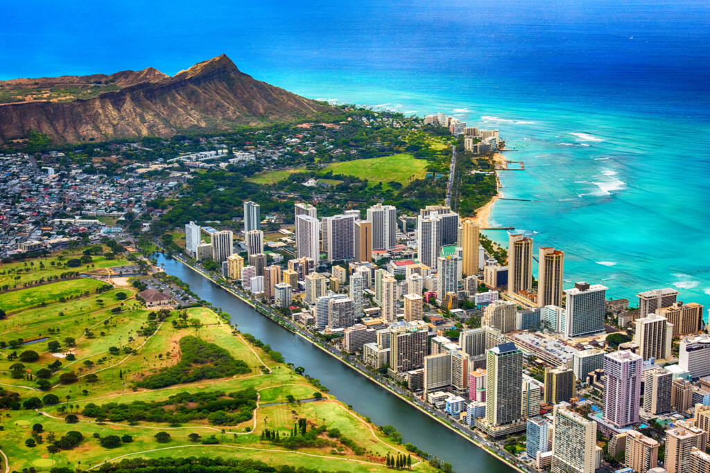 Waikiki And Diamond Head Aerial