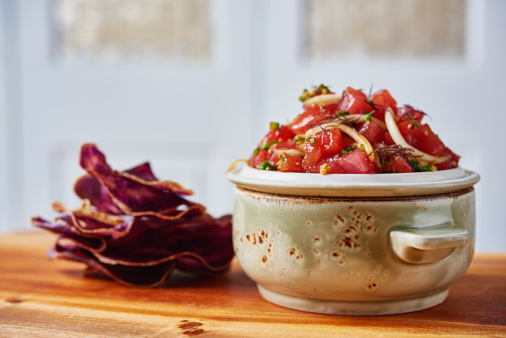 20240719 Bob Maui Restaurant Merrimans Kapalua Credit Steve Czerniak Ahi Ginger Poke