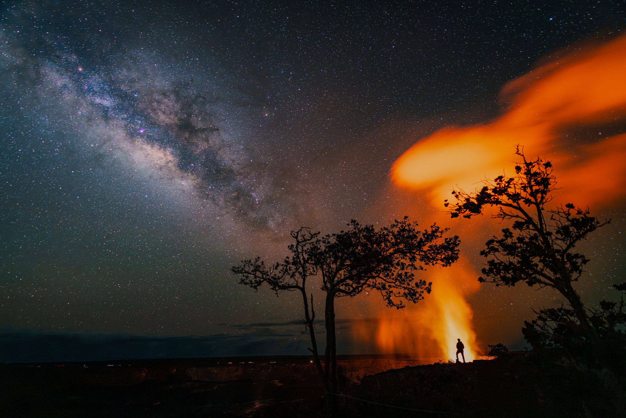 A Galaxy of Fire—A Self Capture A Galaxy of Fire—A Self Capture — photograph by Travis Morrin